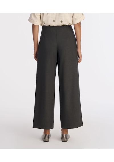Yargıcı Wide Leg Yüksek Bel Pantolon 25kkpn3026x 059 Gri
