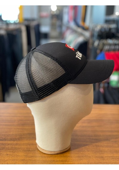 Türkiye Bayrak Nakışlı Fileli Unisex Beyzbol Cap Şapka Siyah