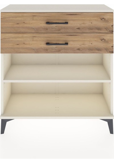 Arges Şifonyer Tek Raflı 2 Çekmeceli 88x30x96 Aytaşı-çam Aytaşı