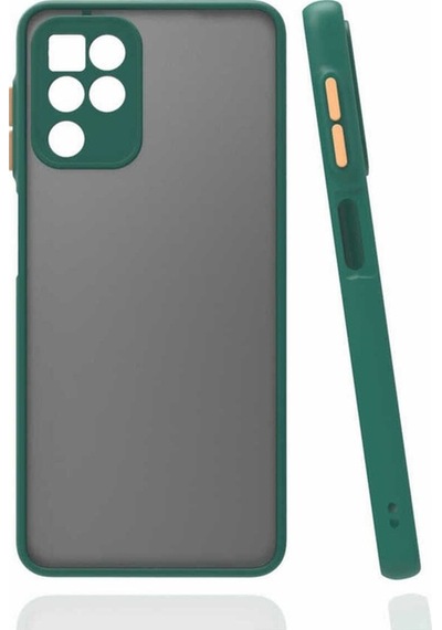 Samsung Uyumlu Galaxy M22 Kılıf Zore Hux Kapak Koyu Yeşil