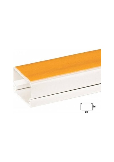 Kablo Kanalı 25X16 Yapışkanlı (50 Boy 100 Metre)