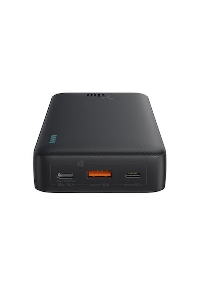 Baseus Airpow Hızlı Şarj Power Bank 20000mah 20w, Siyah Usb To Type-c 50cm Kablo Dahil Siyah