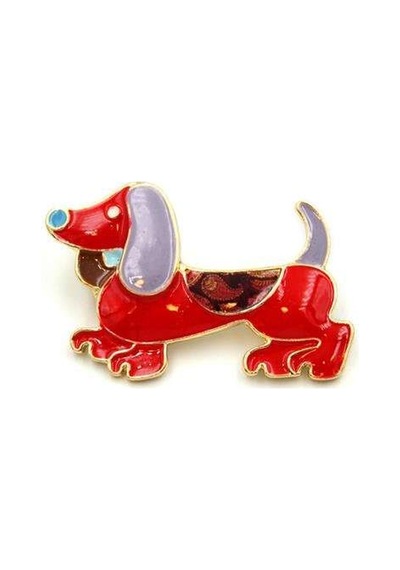 Köpek Broş - Kırmızı Renk: Kırmızı
