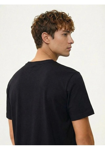 Erkek T-shirt Lf2042724 Siyah