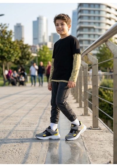 Cool Kids Erkek Çocuğu Kışlık Su Geçirmez Kaydırmaz Hafif Eva Taban Ortopedik Rahat Cilt Deri Spor Ayakkabı Fürme Sarı Cool Kids Erkek Çocuğu Kışlık Su Geçirmez Kaydırmaz Hafif Eva Taban Ortopedik Rahat Cilt Deri Spor Ayakkabı Fürme Sarı