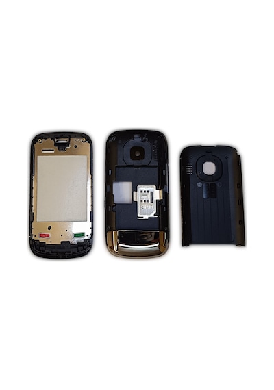 Nokia C2-06 Kasa Kapak Tuş Takımı C2-06 Uyumlu Siyah Renk Orta Ka