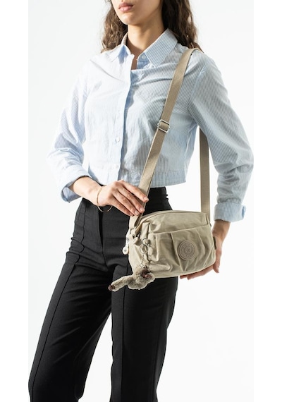 Baginn Klinkır Hafif Yağmur Geçirmez Kadın Postacı Çanta Çok Cepli 20 15 Cm Omuz Çantası 571 Collection Krem