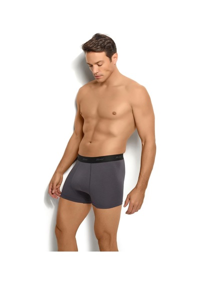 Jiber Erkek Füme Modal Pamuklu Boxer 321-Füme
