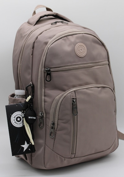 Vizon Unisex Okul Çantası Su Geçirmez Kumaş Unisex Okul Sırt Çantası 1700 Kahvrengi
