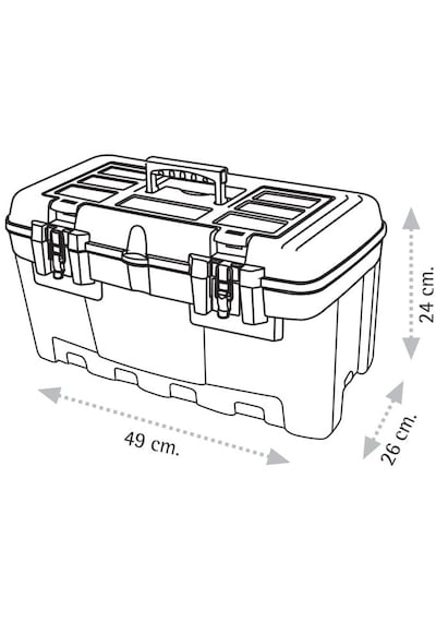 Super Bag Asr-2077 19 İnç Takım Çantası - Metal Kilitli