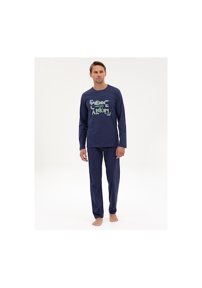 Pierre Cardin Erkek İndigo Pijama Takım 50322652-320 İndigo