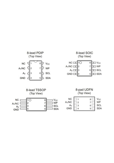 24C04 - Dıp8 Eeprom Entegresi
