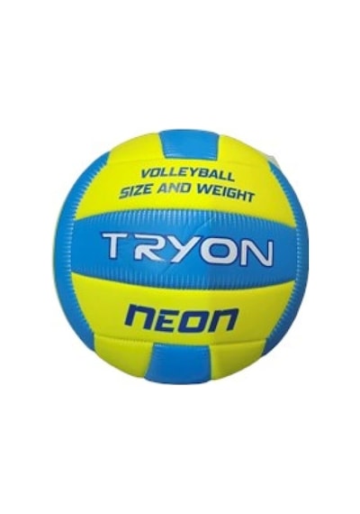 Tryon Voleybol Topu Yeşil Mavi Neon Çok Renkli