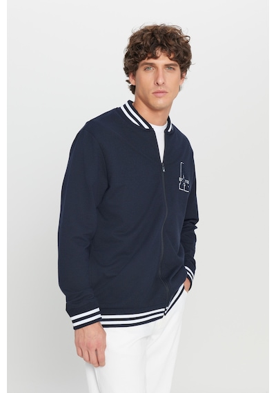 AC&Co / Altınyıldız Classics Erkek Lacı 2 İplik Pamuklu Standart Fit Normal Kesim Fermuarlı Kolej Yaka Yan Cepli Sweatshirt Lacı AC&Co / Altınyıldız Classics Erkek Lacı 2 İplik Pamuklu Standart Fit Normal Kesim Fermuarlı Kolej Yaka Yan Cepli Sweatshirt Lacı