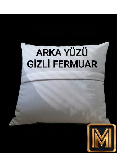 Kırlent 6 4'lü Siyah Beyaz Çizgili Kırlent Kılıfı 45x45 Cm Modern Dekoratif Koltuk Yastık Kılıfı Beyaz Siyah Renk