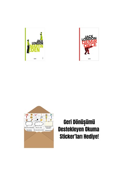 Martin Eden + Demir Ökçe + Okuma Sticker'ları