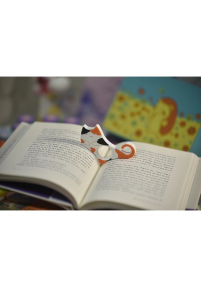 Kedi Tasarımlı Kitap Tutucu Yüzük Sayfa Açık Tutucu Okuma ...