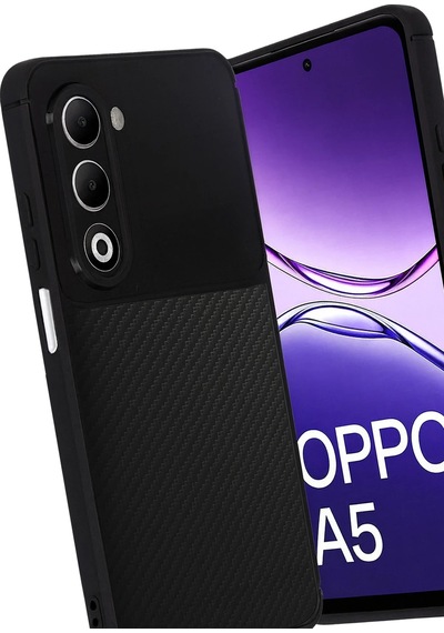 Newface - 102 - Oppo A5 4g Auto Focus Karbon Kapak - Csmo-tex - - Siyah
