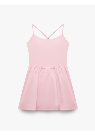 Koton Sırt Detaylı Slim Fit Kolsuz İnce Askılı Spor Elbise Pembe 6sak30279nk Gül Koton Sırt Detaylı Slim Fit Kolsuz İnce Askılı Spor Elbise Pembe 6sak30279nk Gül