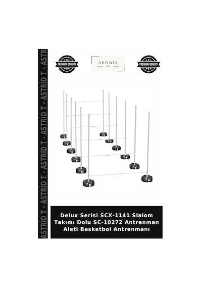 Delux Serisi Scx-1141 Slalom Takımı Dolu Sc-10272 Antrenman Aleti Basketbol Antrenmanı