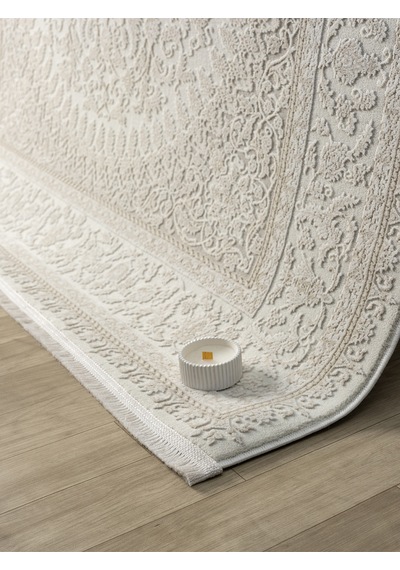 Mariesse Home Artes Serisi Bambu Dokulu Modern Sık Dokuma Makine Halısı Smart 12003 Bej
