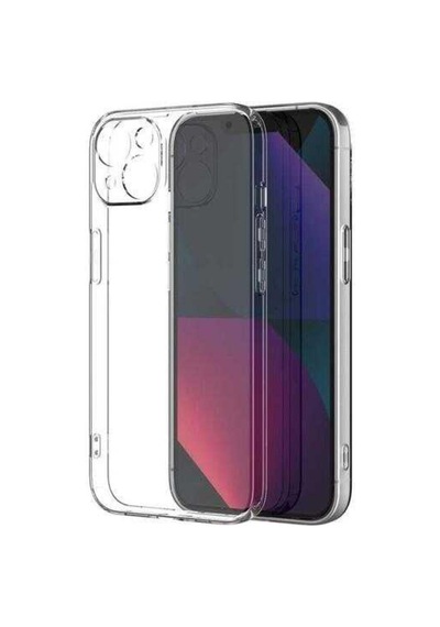 iPhone Uyumlu 14 Plus Kılıf Kamera Korumalı Silikon Rubber Arka Kapak Şeffaf