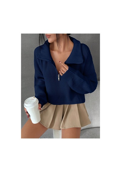 Cloudy Kids Kadın Oversize Fermuarlı Crop Triko Kazak Günlük Kullanım Mevsimlik Lacivert - 607293446 Lacivert Cloudy Kids Kadın Oversize Fermuarlı Crop Triko Kazak Günlük Kullanım Mevsimlik Lacivert - 607293446 Lacivert