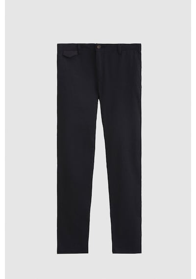 Twn Slim Fit Siyah Armürlü Chino Pantolon 7ecc3s208232m 001