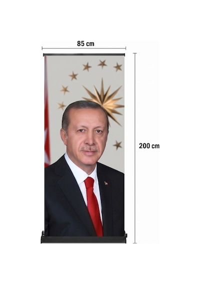 Cumhurbaşkanı Poster Baskılı Pro Roll Up Banner 85x200cm No:2 Diğer