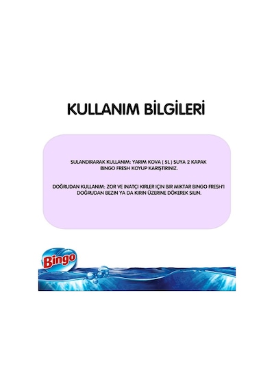 Bingo Fresh Yüzey Temizleyici Lavanta Çiçekleri 2500 ML