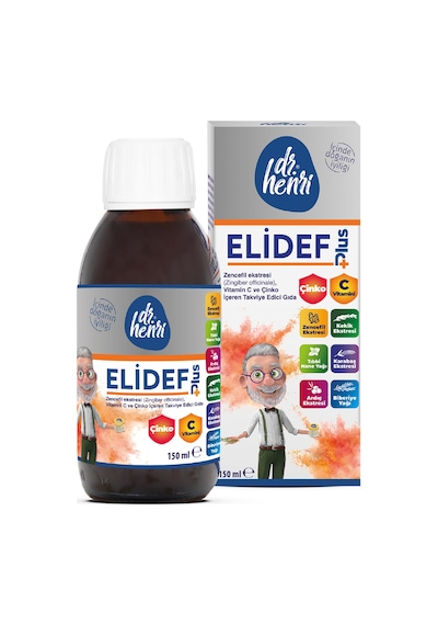 Dr. Henri Elidef Zencefil C Vitamini ve Çinko İçeren Takviye Edici Gıda 150 ML