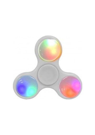 Favorim Shop Işıklı Stres Çarkı Hand Spinner Beyaz