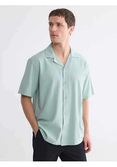 Lcw Vision Yeşil Regular Fit Erkek Dokulu Gömlek
