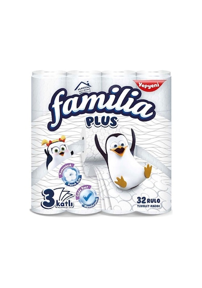 2 Adet Familia Tuvalet Kağıdı 32'li 3 Katlı