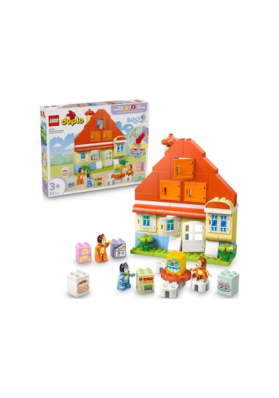 LEGO® DUPLO® Bluey: Bluey Ailesinin Evi ve Hafıza Oyunu 10459 -3 Yaş ve Üzeri Çocuklar için İnteraktif Oyun İçeren Eğitici Yapım Seti (83P)