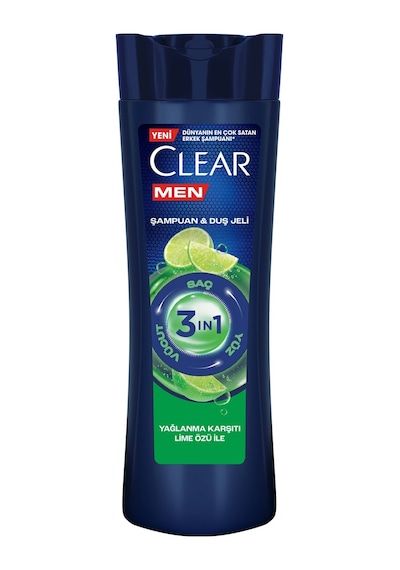 Clear 3in1 Yağlanma Karşıtı Lime Özlü Şampuan 350 Ml