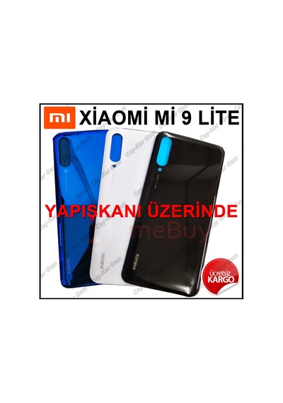 Xiaomi Mi 9 Lite Arka Kapak Batarya Pil Kapağı Cam