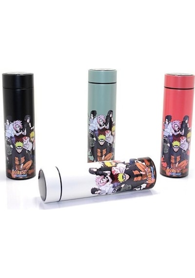 Anime Baskılı Dijital Göstergeli Termos 500 Ml Model 2
