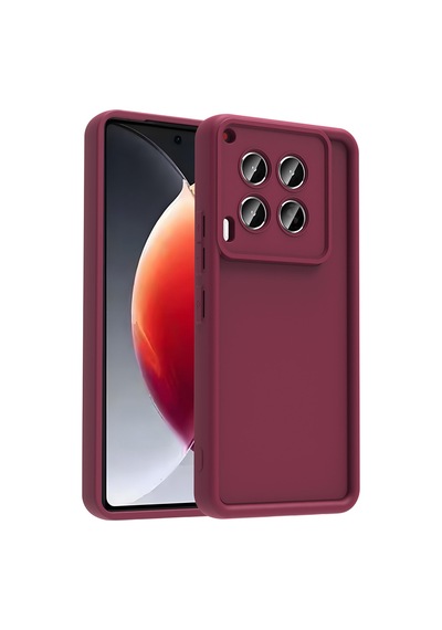 Tecno Camon 30 Kılıf Kamera Korumalı Kalın Silikon Üstün Koruma Celikaksesuar Mürdüm