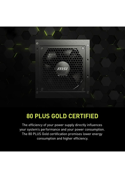 Mag 850w Güç Kaynağı 80 Plus Altın - Atx 3.0 Pcıe 5.0 Hazır - 12vhpwr Mag A850gl Pcıe5