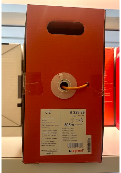 Legrand 632929 Cat6 U/utp Lszh H.f. 23awg 305 M. Turuncu