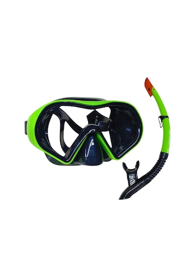 Dalış Maskesi Ve Snorkel Yetişkin - 517-yeşil - 1 Adet Çok Renkli