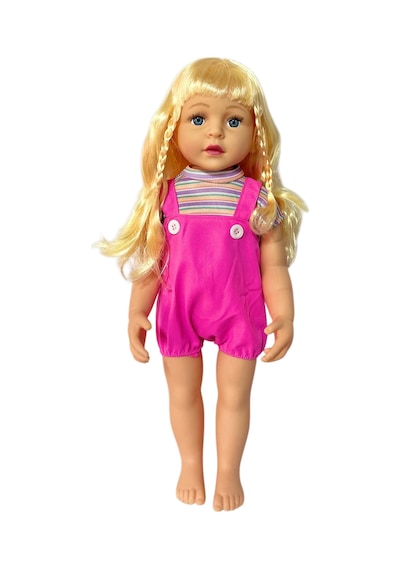Büyük Boy Türkçe Konuşan Aylin Bebek Et Bebek Gövde Ve Bacaklar Yumuşak Pvc 60 Cm