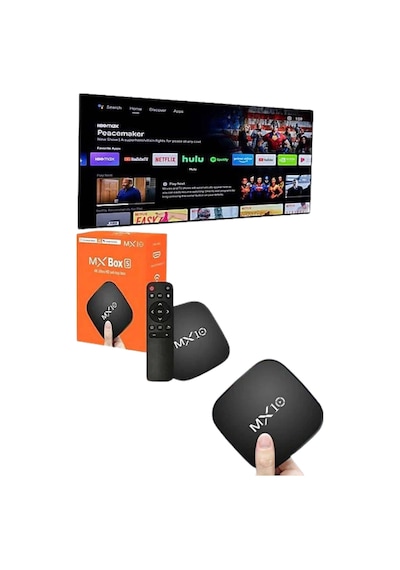 Mey İthalat Mx Box Android Tv Media Sound 4k Ultra Hd Görüntü Kaliteli Renkli
