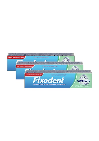 Fixodent Complete Aroma İçermez Diş Protez Yapıştırıcı Krem 3 x 47 G