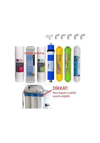 Bmb Ro 10 Lifetech Uyumlu Su Arıtma Filtresi 7'Li Filtre