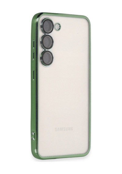 Galaxy S24 Kılıf Razer Lensli Silikon - Yeşil