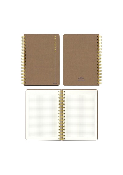 Melimelek Kareli Defter Mor Bez Ciltli - Ceyda Düvenci Bej