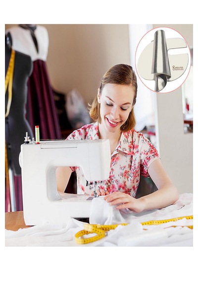 Ev Tip Aile Ve Sanayi Düz Dikiş Makinası Uyumlu Plaka Üstü Kenar Kıvırma Aparatı 10lu Set
