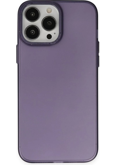 Mey İthalat Apple Uyumlu iPhone 14 Pro Kılıf Modos Metal Kapak - Derin Mor